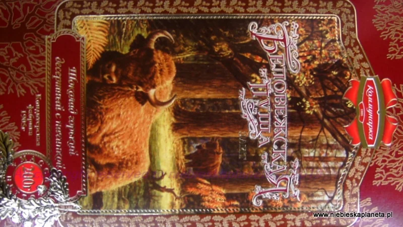 Białoruska czekolada z żubrem Ceny na Białorusi