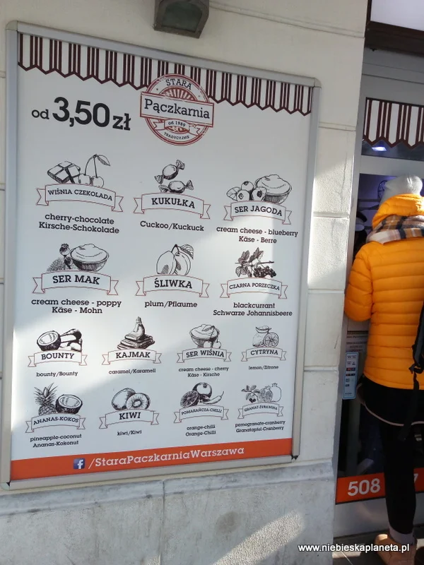 Pączki na Nowym Świecie w Warszawie Stara Pączkarnia na Nowym Świecie. Ceny w Tłusty Czwartek.