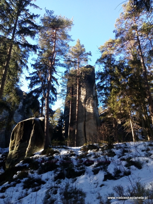 Skalne Miasto w Czechach szlak