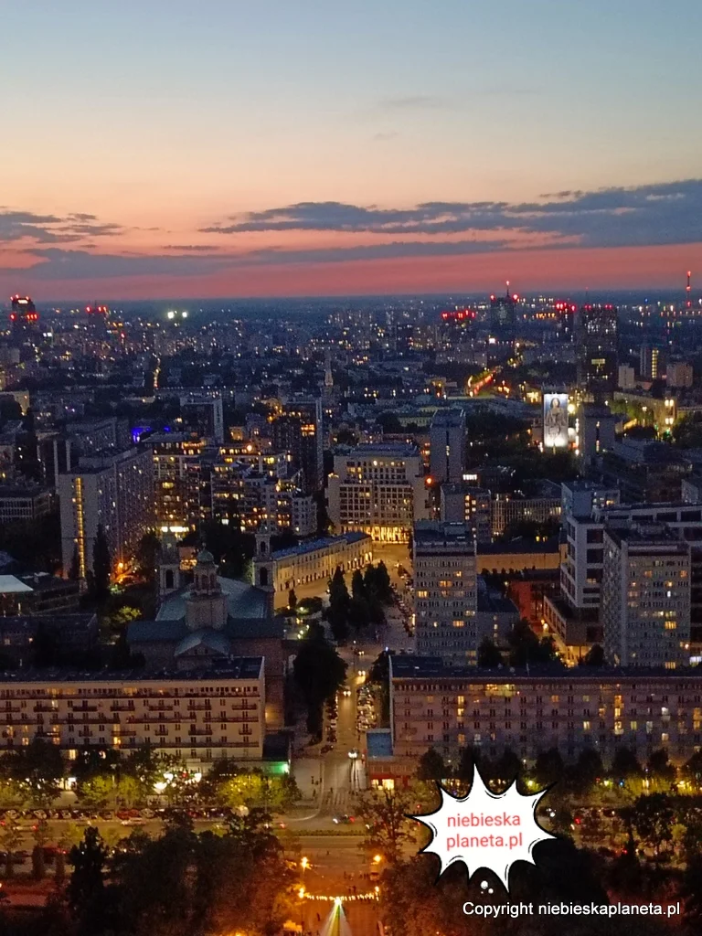 Zachód Słońca nad Warszawą
